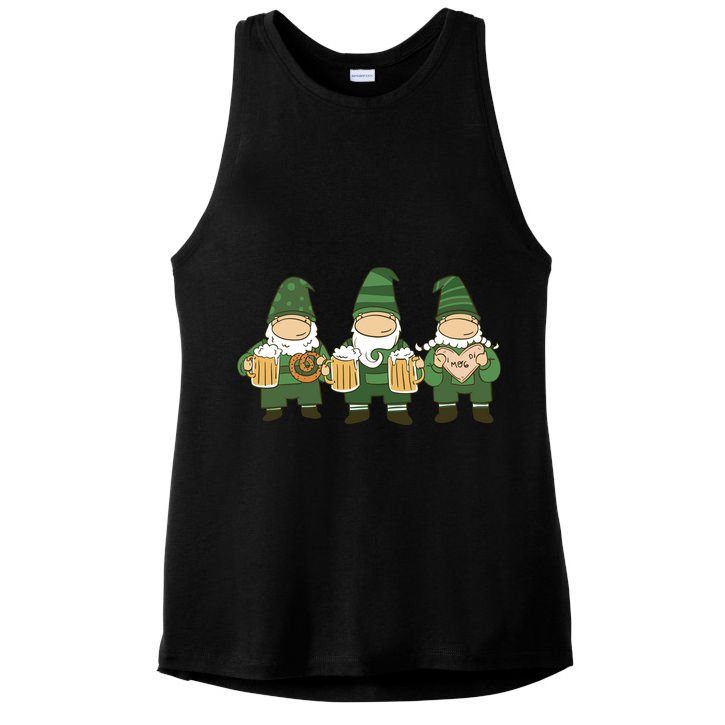 Oktoberfest Holiday Gnomes Ladies PosiCharge Tri-Blend Wicking Tank