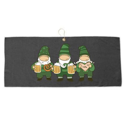 Oktoberfest Holiday Gnomes Large Microfiber Waffle Golf Towel