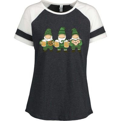 Oktoberfest Holiday Gnomes Enza Ladies Jersey Colorblock Tee