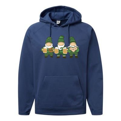 Oktoberfest Holiday Gnomes Performance Fleece Hoodie