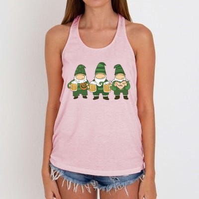 Oktoberfest Holiday Gnomes Women's Knotted Racerback Tank