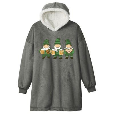 Oktoberfest Holiday Gnomes Hooded Wearable Blanket