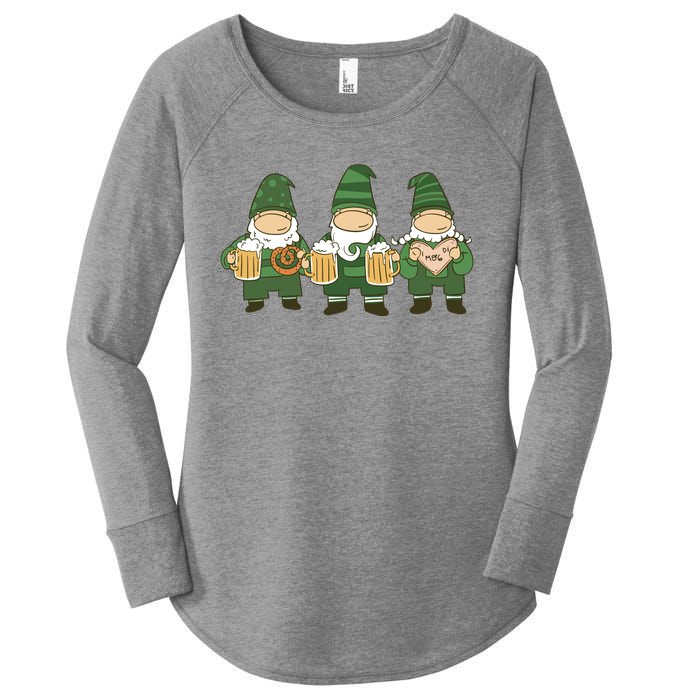 Oktoberfest Holiday Gnomes Women's Perfect Tri Tunic Long Sleeve Shirt