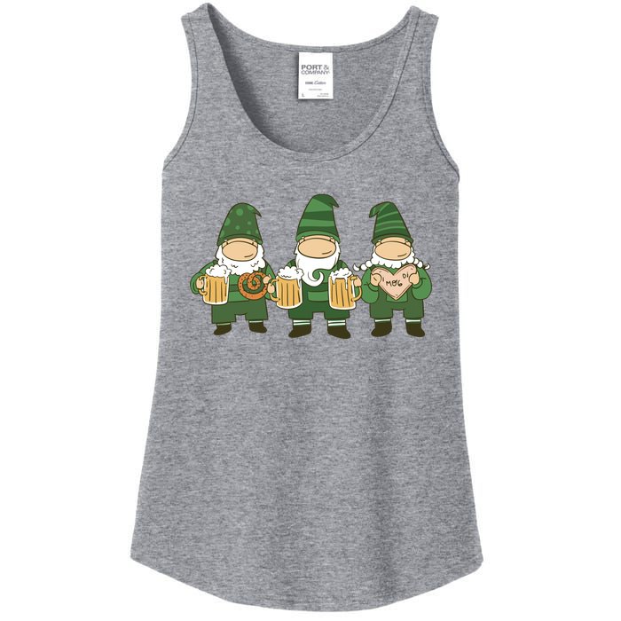 Oktoberfest Holiday Gnomes Ladies Essential Tank