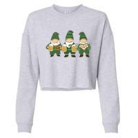 Oktoberfest Holiday Gnomes Cropped Pullover Crew