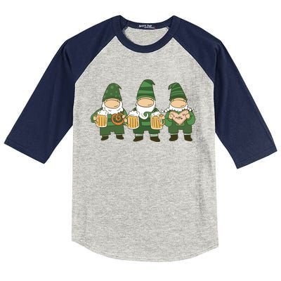 Oktoberfest Holiday Gnomes Kids Colorblock Raglan Jersey