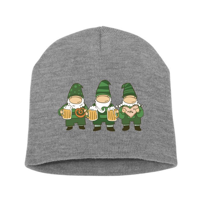 Oktoberfest Holiday Gnomes Short Acrylic Beanie