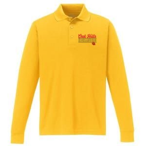 Oak Hills High School Highlanders Cute Gift C4 Performance Long Sleeve Polo