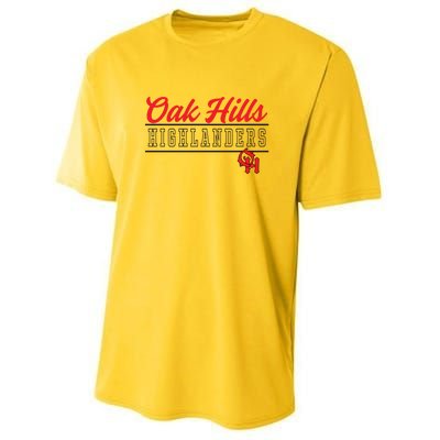 Oak Hills High School Highlanders Cute Gift C4 Youth Performance Sprint T-Shirt