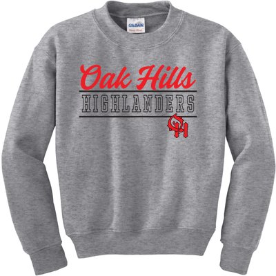 Oak Hills High School Highlanders Cute Gift C4 Kids Sweatshirt