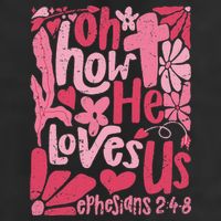 Oh How He Loves Us Boho Valentine Flower Jesus Christian 11oz C Handle Ceramic Mug