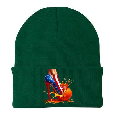 Orange High Heel Crush! Knit Cap Winter Beanie