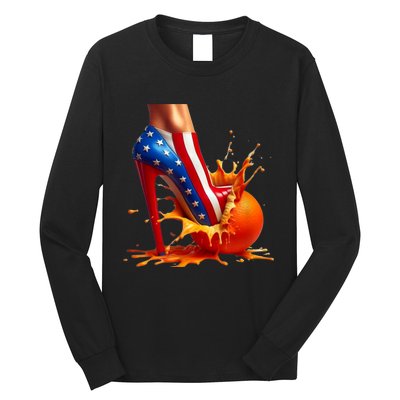 Orange High Heel Crush! Long Sleeve Shirt