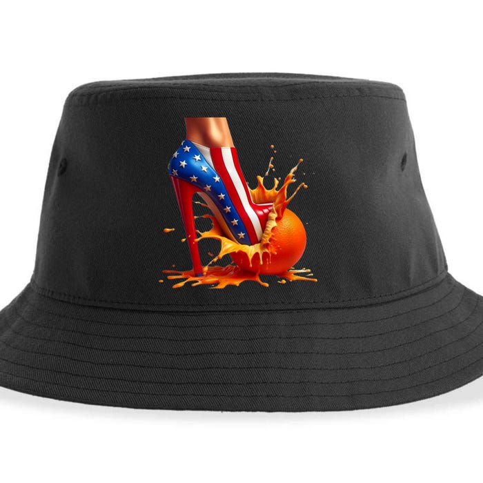 Orange High Heel Crush! Sustainable Bucket Hat