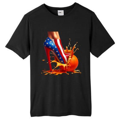 Orange High Heel Crush! Tall Fusion ChromaSoft Performance T-Shirt