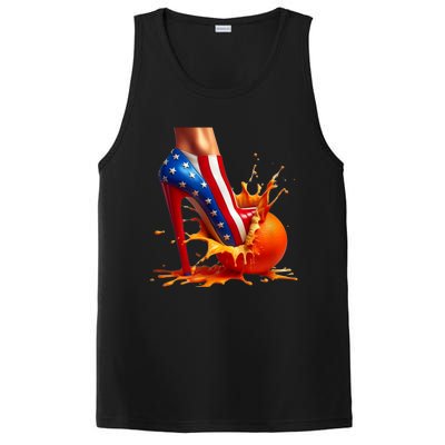 Orange High Heel Crush! PosiCharge Competitor Tank