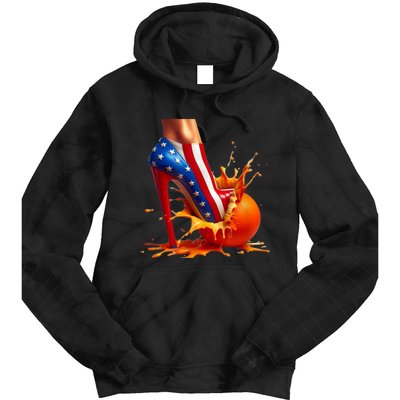 Orange High Heel Crush! Tie Dye Hoodie