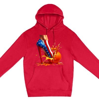 Orange High Heel Crush! Premium Pullover Hoodie