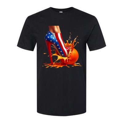 Orange High Heel Crush! Softstyle CVC T-Shirt