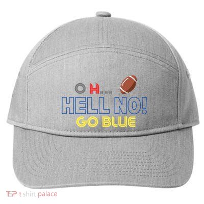 O.. H Hell No Go Blue 7-Panel Snapback Hat