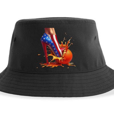 Orange High Heel Crush Sustainable Bucket Hat