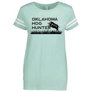 Oklahoma Hog Hunter Feral Boar Texas Enza Ladies Jersey Football T-Shirt