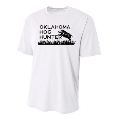 Oklahoma Hog Hunter Feral Boar Texas Performance Sprint T-Shirt