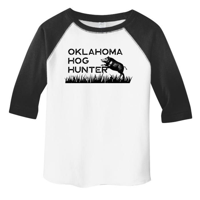 Oklahoma Hog Hunter Feral Boar Texas Toddler Fine Jersey T-Shirt