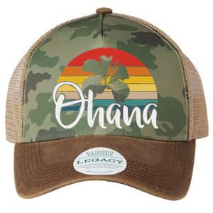 Ohana Hawaii Hibiscus Flower 70s Retro Family Holiday Legacy Tie Dye Trucker Hat