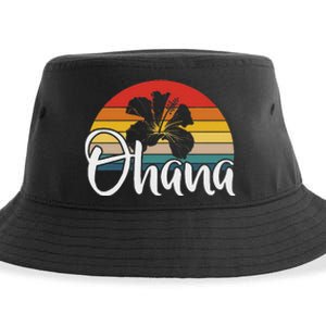 Ohana Hawaii Hibiscus Flower 70s Retro Family Holiday Sustainable Bucket Hat