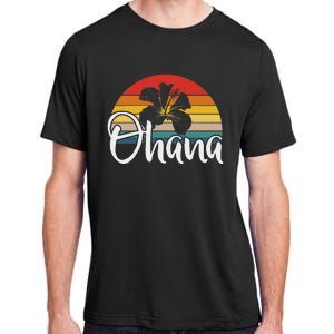 Ohana Hawaii Hibiscus Flower 70s Retro Family Holiday Adult ChromaSoft Performance T-Shirt