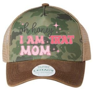 Oh Honey I Am That Mom Funny Boho Groovy Mom Legacy Tie Dye Trucker Hat