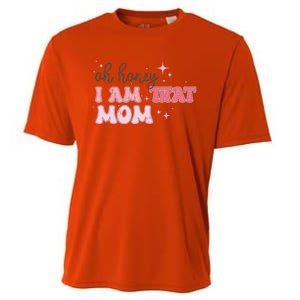 Oh Honey I Am That Mom Funny Boho Groovy Mom Cooling Performance Crew T-Shirt