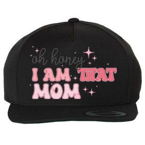 Oh Honey I Am That Mom Funny Boho Groovy Mom Wool Snapback Cap