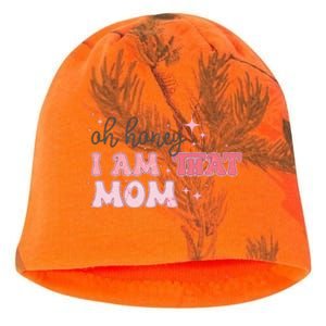 Oh Honey I Am That Mom Funny Boho Groovy Mom Kati - Camo Knit Beanie