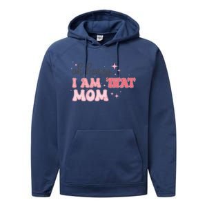 Oh Honey I Am That Mom Funny Boho Groovy Mom Performance Fleece Hoodie