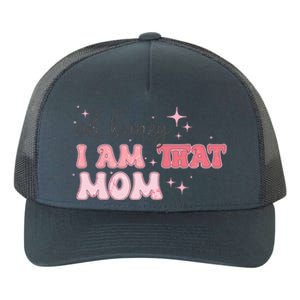 Oh Honey I Am That Mom Funny Boho Groovy Mom Yupoong Adult 5-Panel Trucker Hat