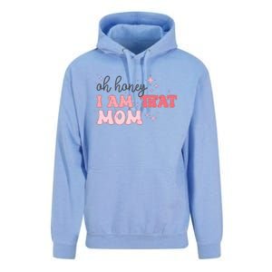 Oh Honey I Am That Mom Funny Boho Groovy Mom Unisex Surf Hoodie