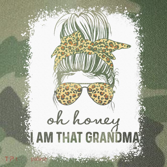 Oh Honey I Am That Grandma Bleached Mother's Day Legacy Tie Dye Trucker Hat