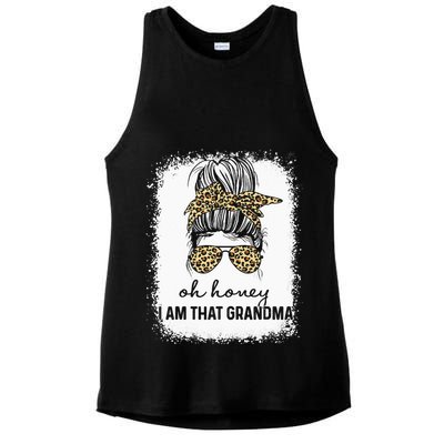 Oh Honey I Am That Grandma Bleached Mother's Day Ladies PosiCharge Tri-Blend Wicking Tank