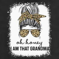 Oh Honey I Am That Grandma Bleached Mother's Day Adult Drive Performance Visor