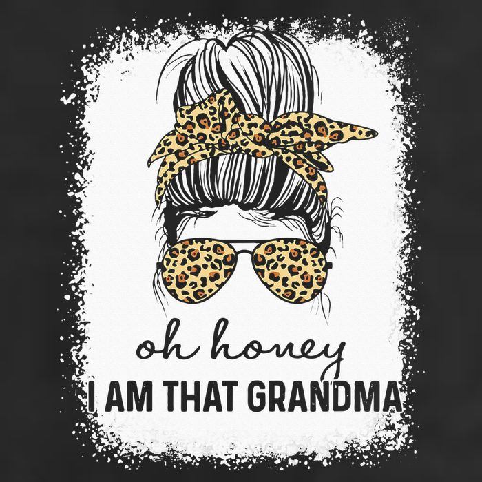 Oh Honey I Am That Grandma Bleached Mother's Day Adult Drive Performance Visor