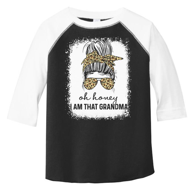 Oh Honey I Am That Grandma Bleached Mother's Day Toddler Fine Jersey T-Shirt