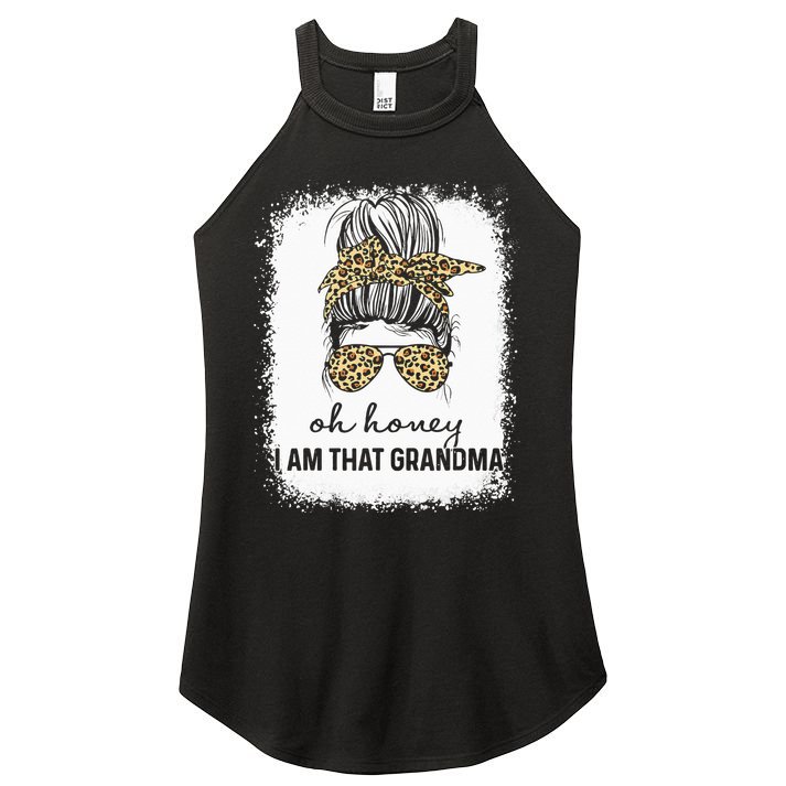 Oh Honey I Am That Grandma Bleached Mother's Day Women's Perfect Tri Rocker Tank