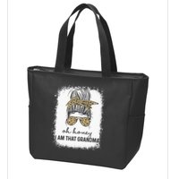 Oh Honey I Am That Grandma Bleached Mother's Day Zip Tote Bag