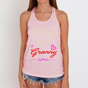 Oh Honey I Am That Granny MotherS MomS Day Gift Women's Knotted Racerback Tank