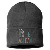 Oh Hey It's The Last Day Schools Out Summer Sustainable Knit Beanie