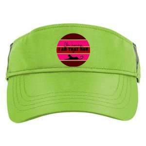 Oh Honey IM That Mom Leopard Mom Purple Sunset MotherS Day Great Gift Adult Drive Performance Visor