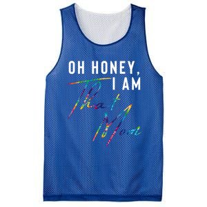 Oh Honey IM That Mom Funny Mom Life Humorous Mom Tie Dye Funny Gift Mesh Reversible Basketball Jersey Tank