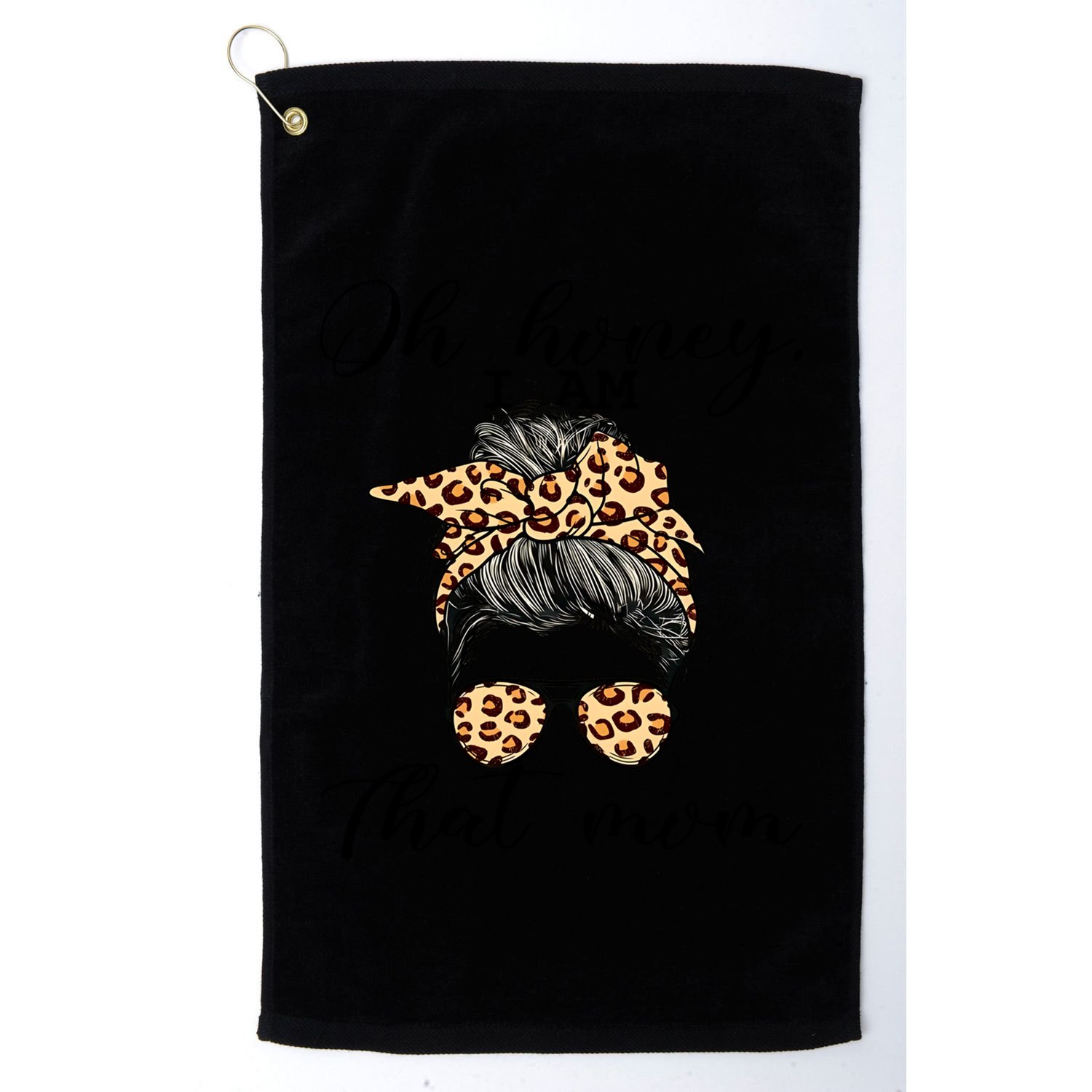 Oh Honey IM That Mom Mom Life Gift Golf Towel